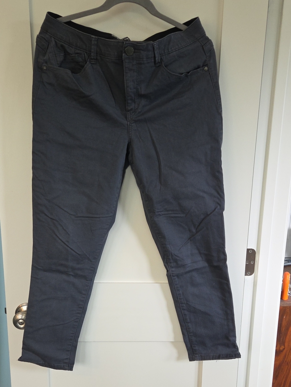 Wit & Wisdom Charcoal Slim Straight Pants